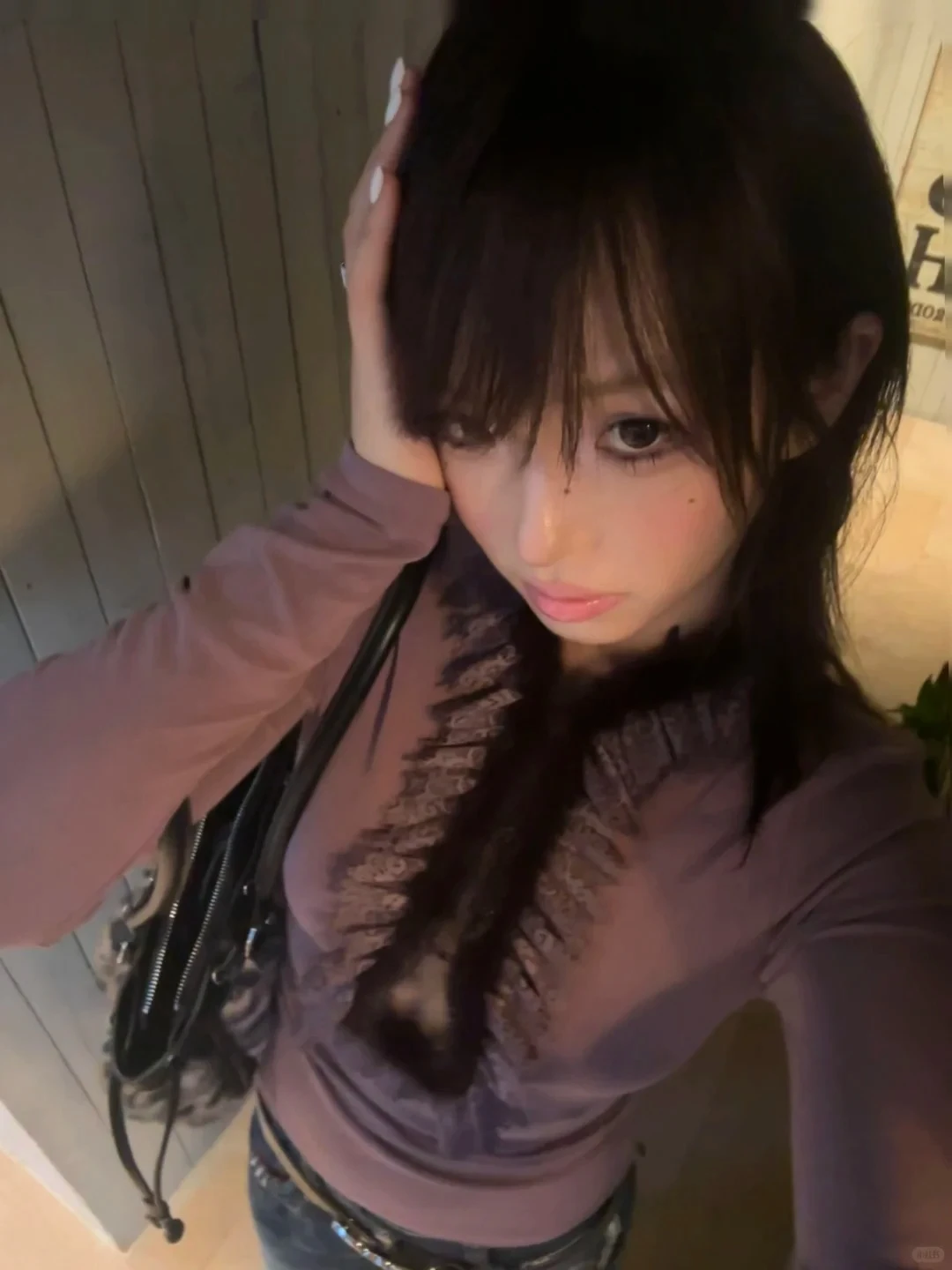 Genayooa Y2k Fairycore t-shirt femmes Patchwork à manches longues t-shirt hauts japonais années 2000 esthétique Grunge hauts Streetwear t-shirts