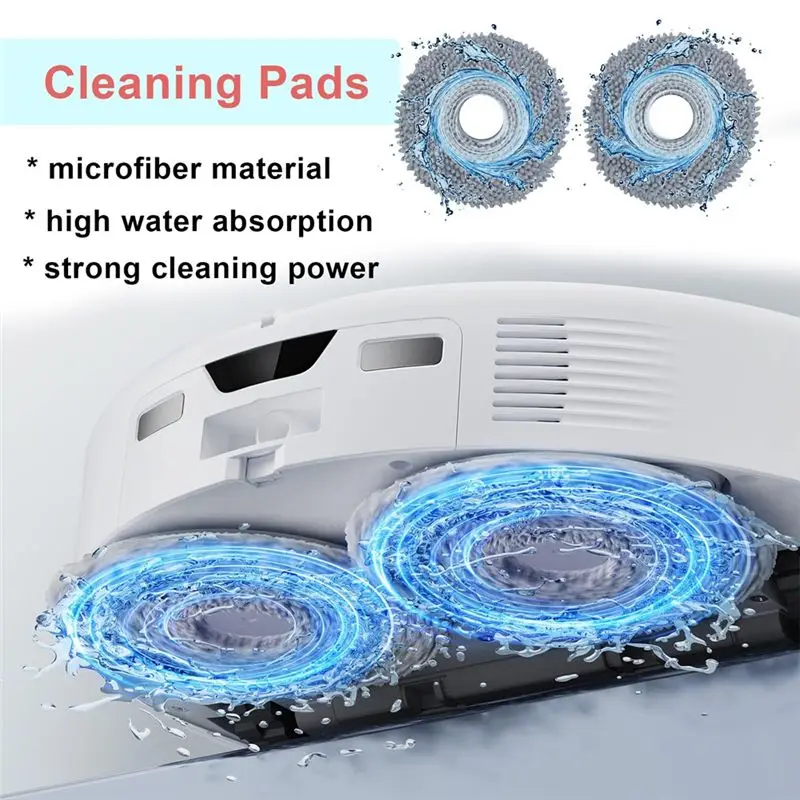 AB33-Accessories For Roborock Qrevo Curv, Replacement Part With Main Brush,HEPA Filters,Mop Cloths,Dust Bags,Side Brushes
