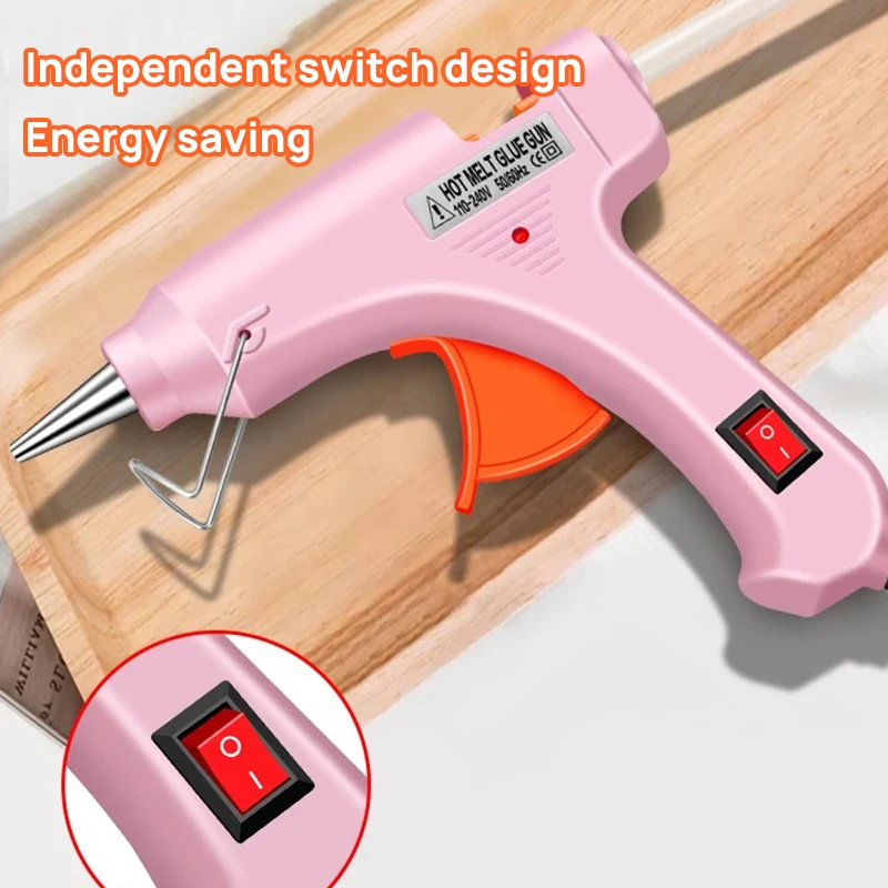 50w/70w Home Mini Hot Melt Glue Gun High-temperature Electric Repair Tool DIY Handmade Jewelry Accessories With 7mm Glue Stick