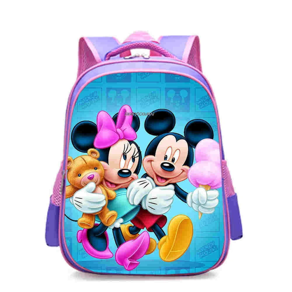 12 inch Mickey Minnie Mouse Kindergarten Backpack Children School Bag Toddler Bag for Fashion Kids School Bookbags Gift