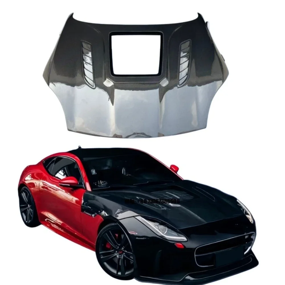 

New Style High Quality Transparent Glass & Carbon Fiber Engine Hood 2013-2020, Improved Full Muscle Design