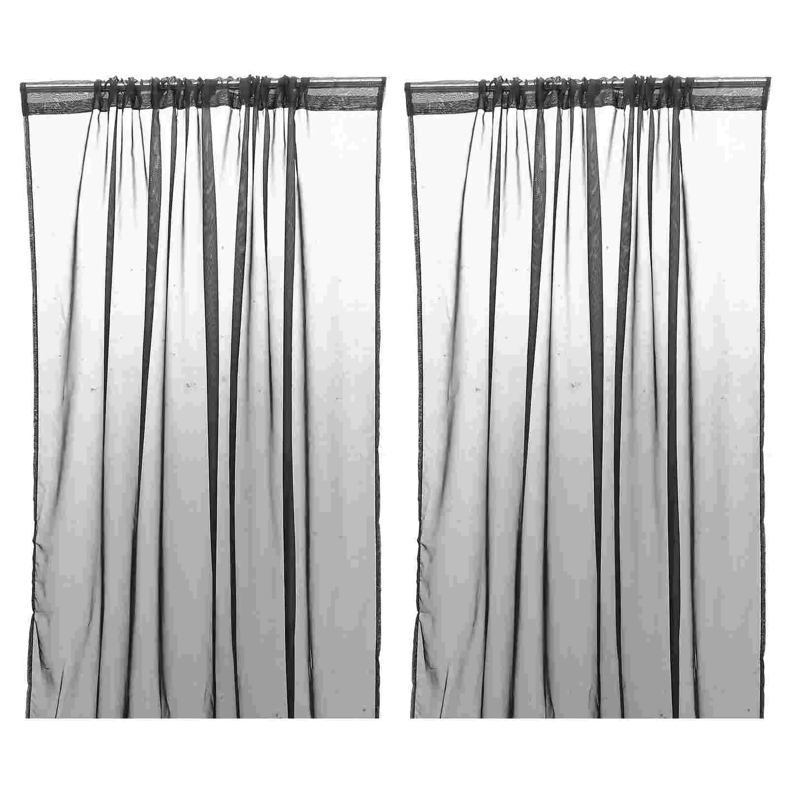 2 Pcs Curtain Wall Curtains Window Valance Drapes for Windows Nordic Shade Draperies