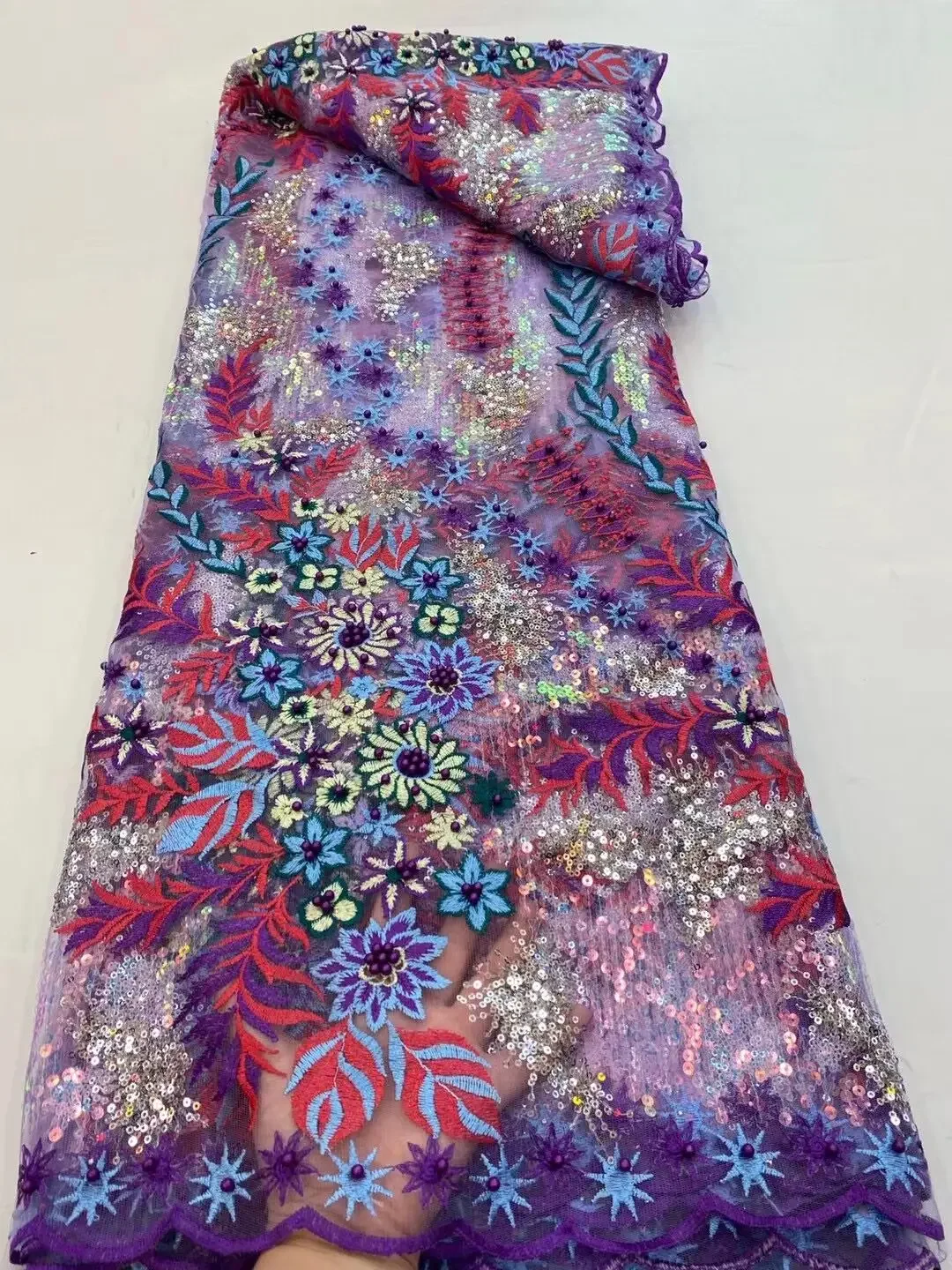 

African Lace Fabric Latest Tulle Frech Mesh Lace Fabric High Quality Nigerian Lace Fabric for Party Lace Fabric