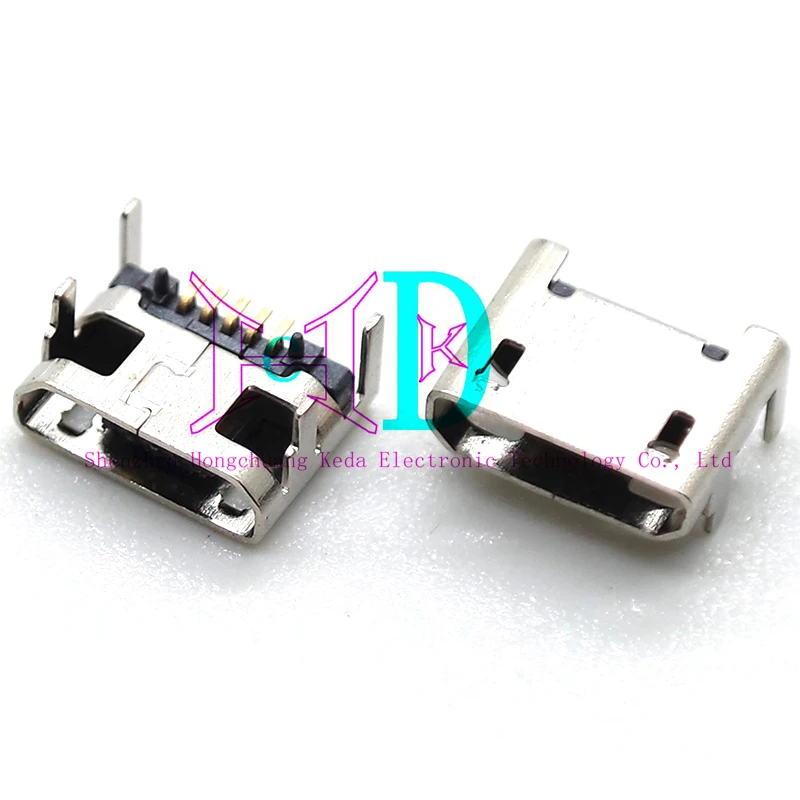 10pcs 5 Pin SMT Socket Connector Micro USB Type B Female Placement 12 Models SMD DIP Socket Connector