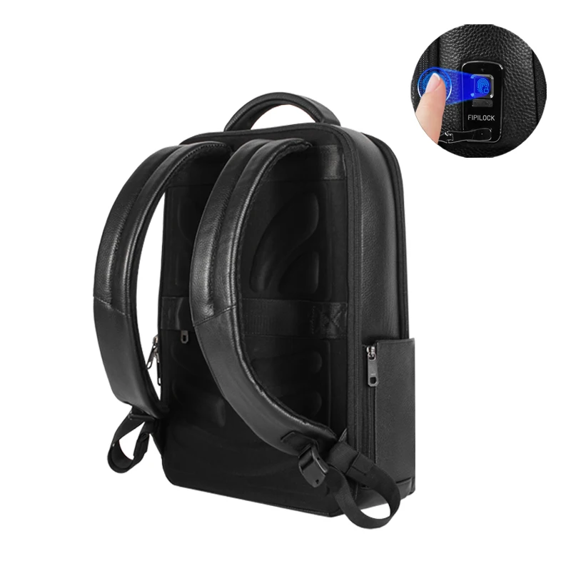 Fingerprint Lock Männer Rucksack Business Laptop Rucksack Anti-diebstahl Große Kapazität Männer Reisetaschen Neue
