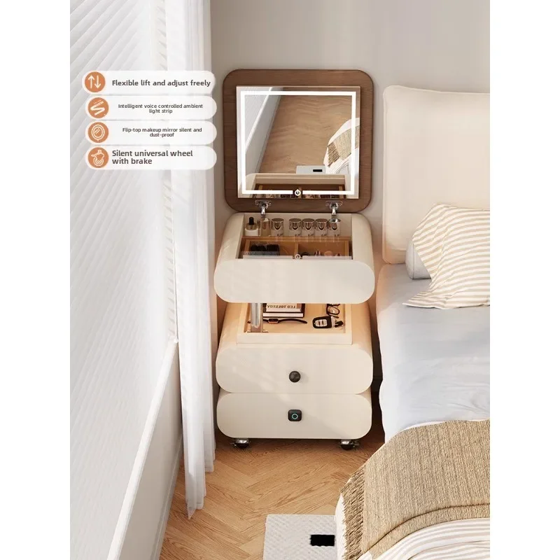 Cômoda de mesa de cabeceira extremamente estreita Cream Wind