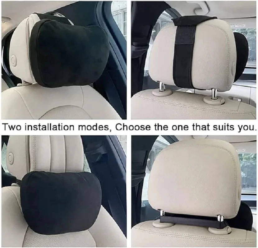 Car neck pillow car seat headrest automatic memory cotton protective pad suitable for head support of gaming chairs