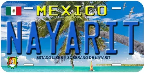 Mexico Nayarit T01 Novelty Car License Plate Aluminum