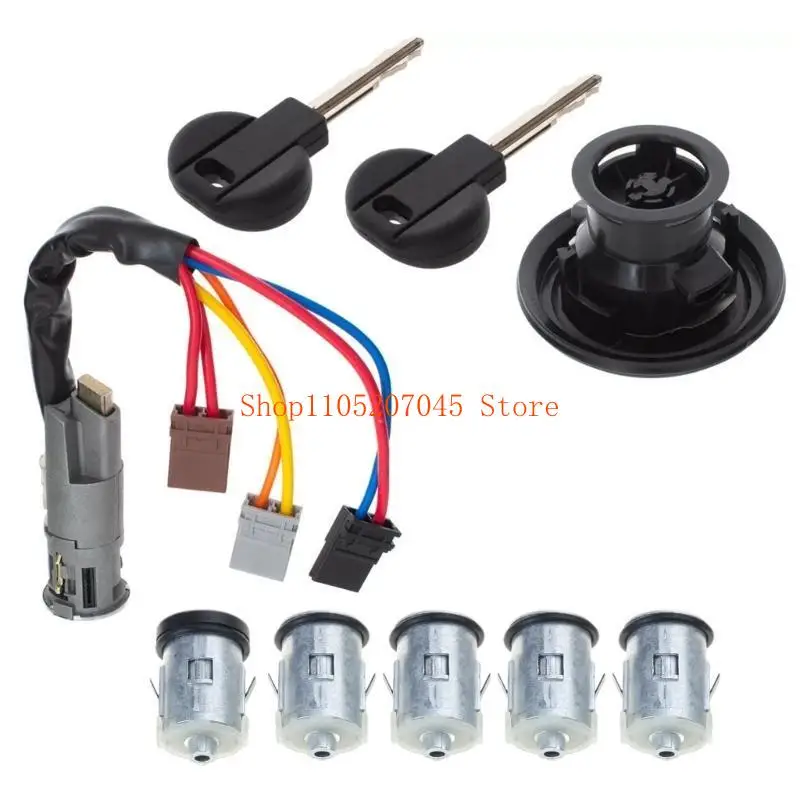 

37cd Lock Set Ignition Switch Kit for Expert Scudo 1995-2006 4162F4 4162L9 4162S1 4162L0 4162PA Replacement Door Lock Barrels