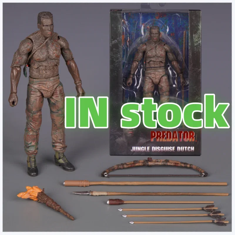 

Новая горячая новинка: Фигурка Neca Predator Jungle Extraction Dutch (Шварценеггер), статуэтка, модель, украшение для рабочего стола, игрушка, подарок