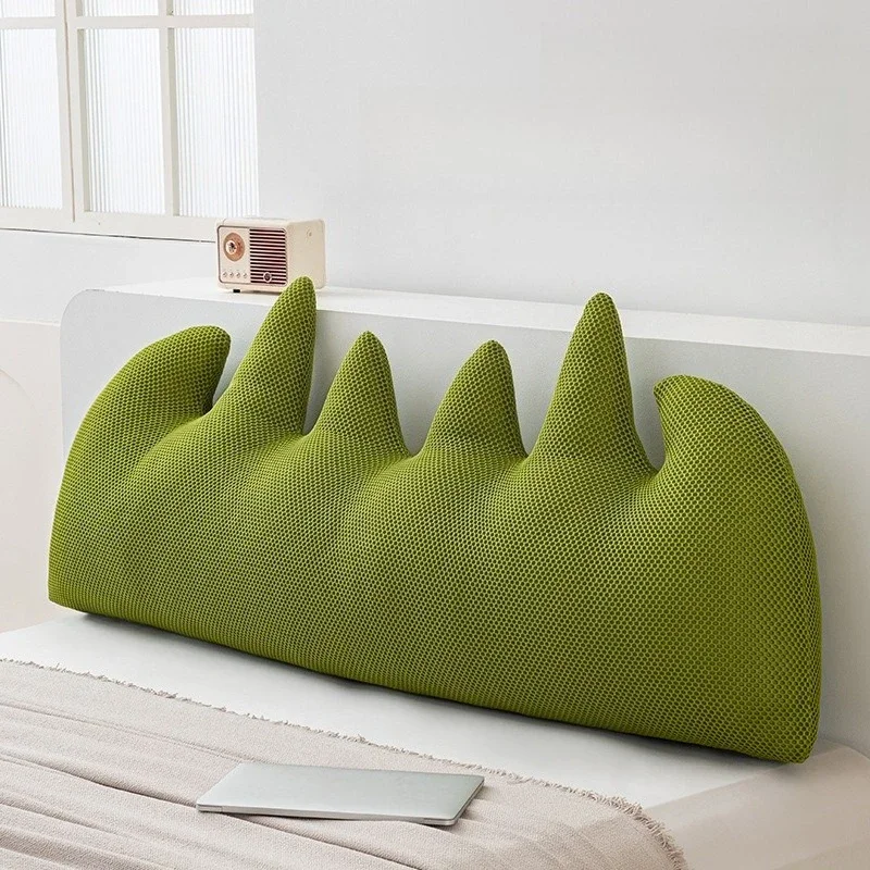 Alien Solid Color Large Cushion Breathable Fast Rebound Long Bolster Removable Washable Waist Protection Headboard Lumbar Pillow