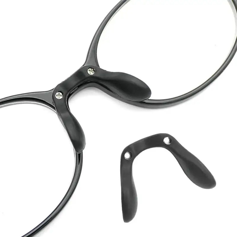 

3pcs Professional Cycling Glasses Nose Pads Nose Supports Eyeglasses Fittings (Black)