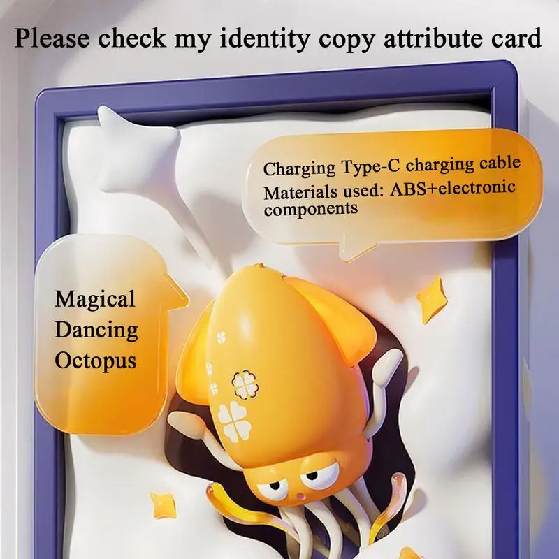 Jouet de poulpe de danse démoniaque, évitement d'obstacles attiques à Induction, dispositif de soulagement Fi Str à huit bras, jouets de farces créatifs pour enfants