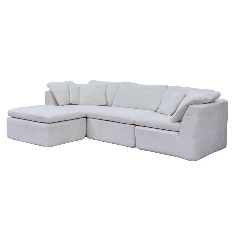

All-sponge compressed cloud sofa integrated molding frameless high-density pressure-resistant carton compression packaging
