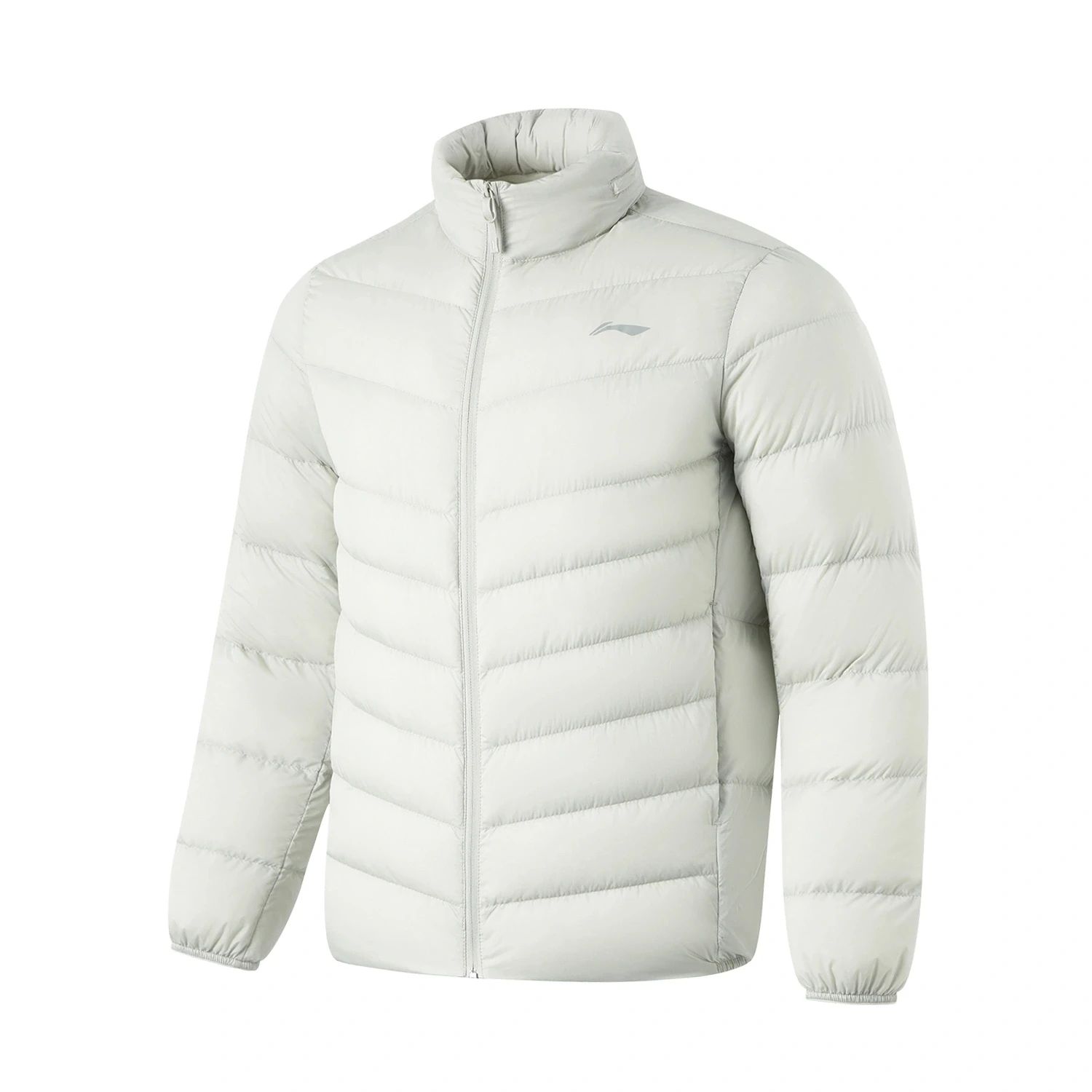 Li Ning Men Fitness Short Down Jacket 3D FITTING Winter Warmth 90% Duck Down Regular Sports Coat AYMU091