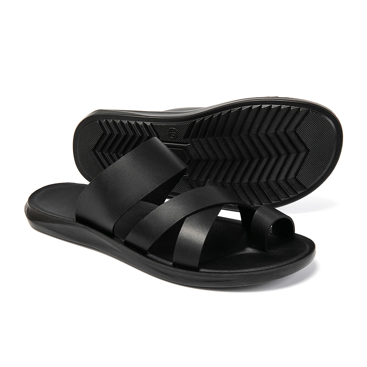 Weiche und bequeme Herrenhausschuhe eignen sich für den täglichen Gebrauch zu Hause, im Freien und für die Freizeit. Neue coole Herren-Sandalen. – Detail 9