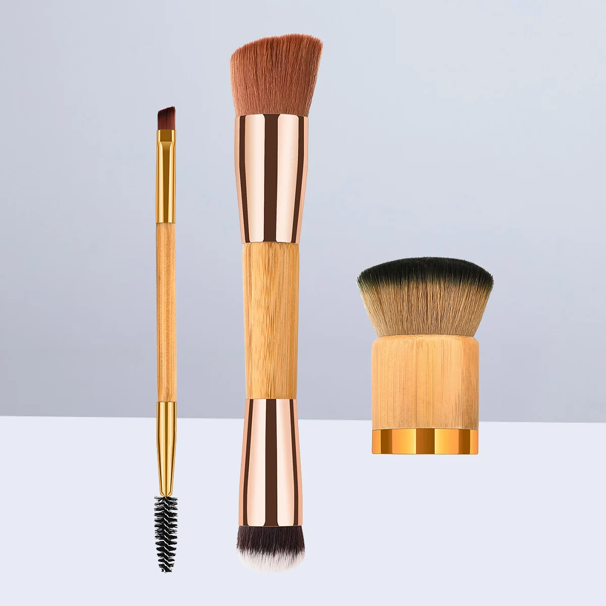 

3 Pcs Cosmetics Brush Makeup for Woman Brushes Major Powder Bamboo Professional