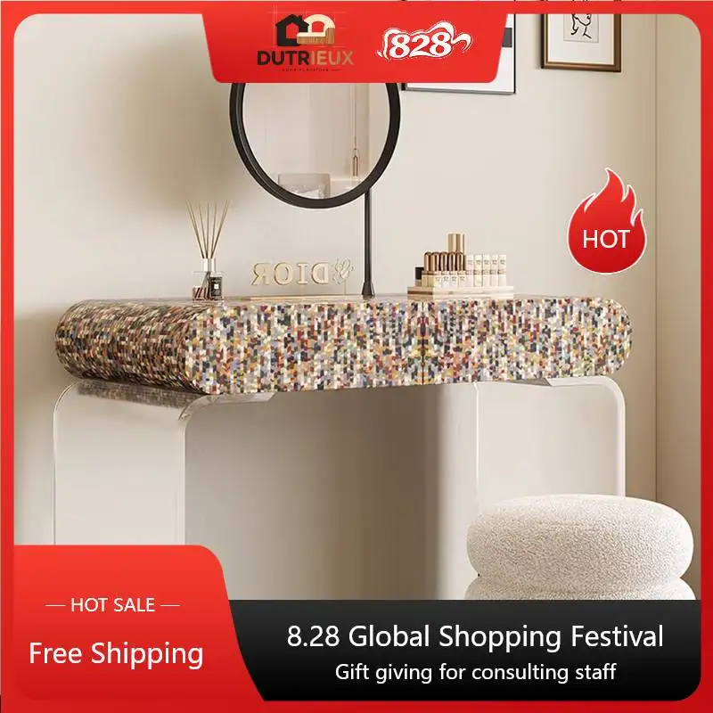Girl Drawers Dressing Table Storage Makeup Mirror Hotel Wooden Dressing Table Storage Home Modern Mueble Tocador Furniture