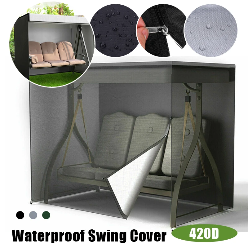 

Чехол для гамака-качели, садовый чехол для стула-качели, защита для патио, навес, солнцезащитный козырек, водонепроницаемый дождевик для стула