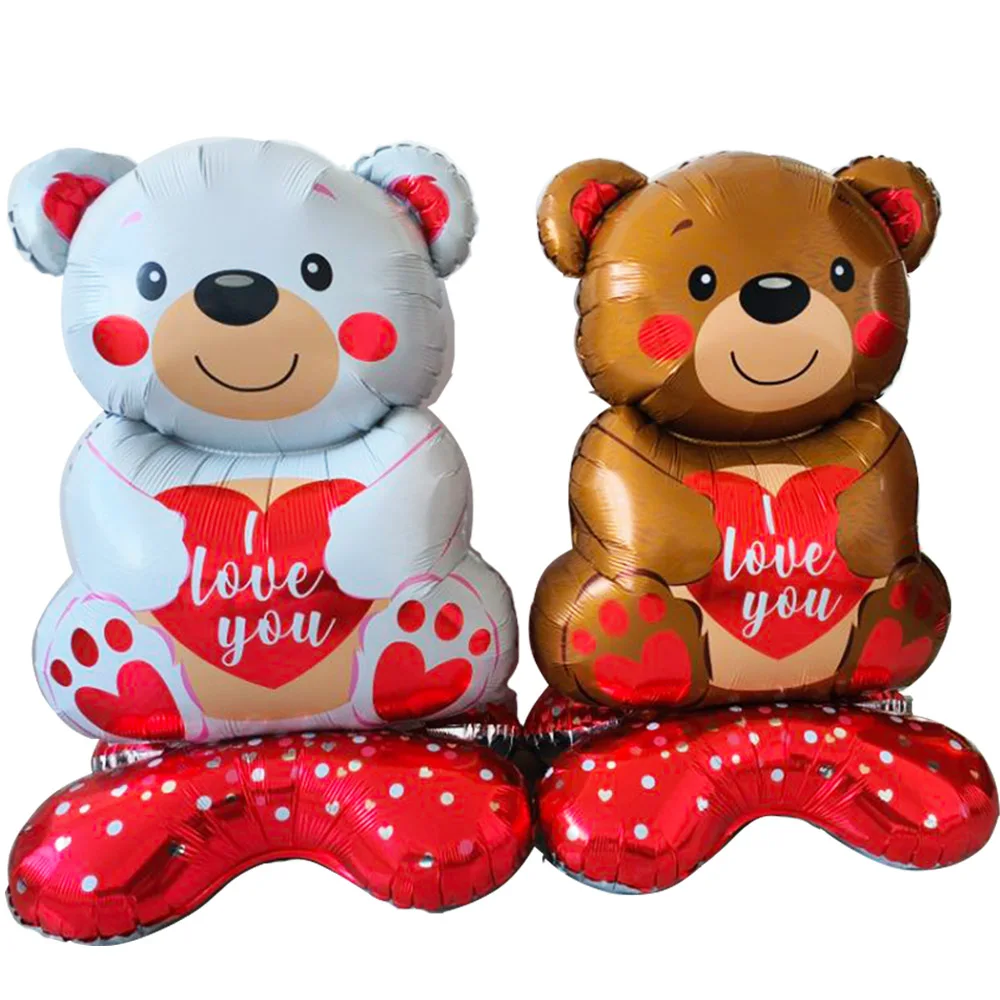 Valentine's Day Balloon 40inch Big Teddy Bear Balloons Cartoon Animal Bear Balloon Birthday Party Valentine's Day Wedding Decors