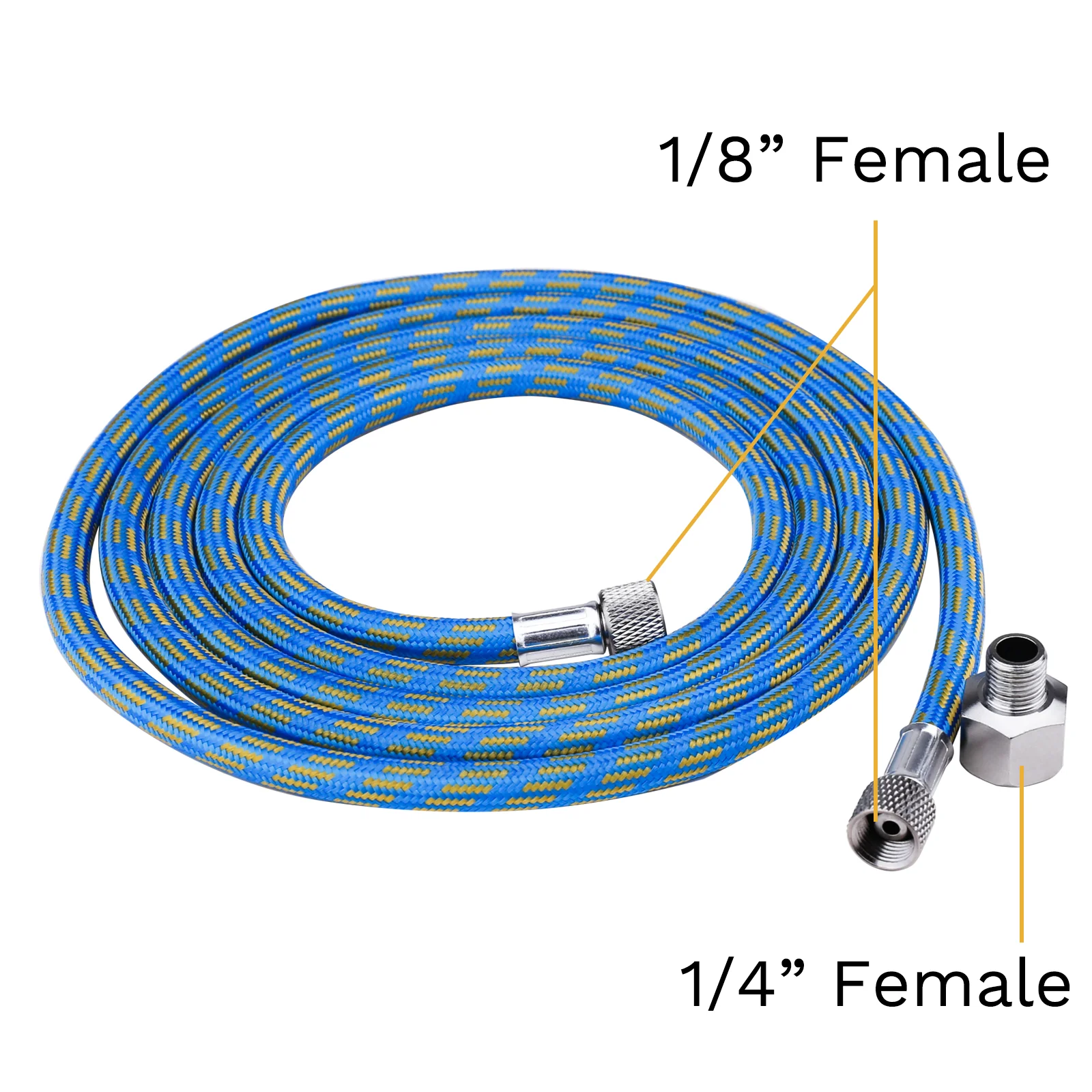 Aérographe de précision à double Action, tuyau d'aérographe de 6 pieds, buses de 0.2/0.3/0.5mm, aiguilles pour peinture, décoration de gâteaux, modèle de tatouage artistique