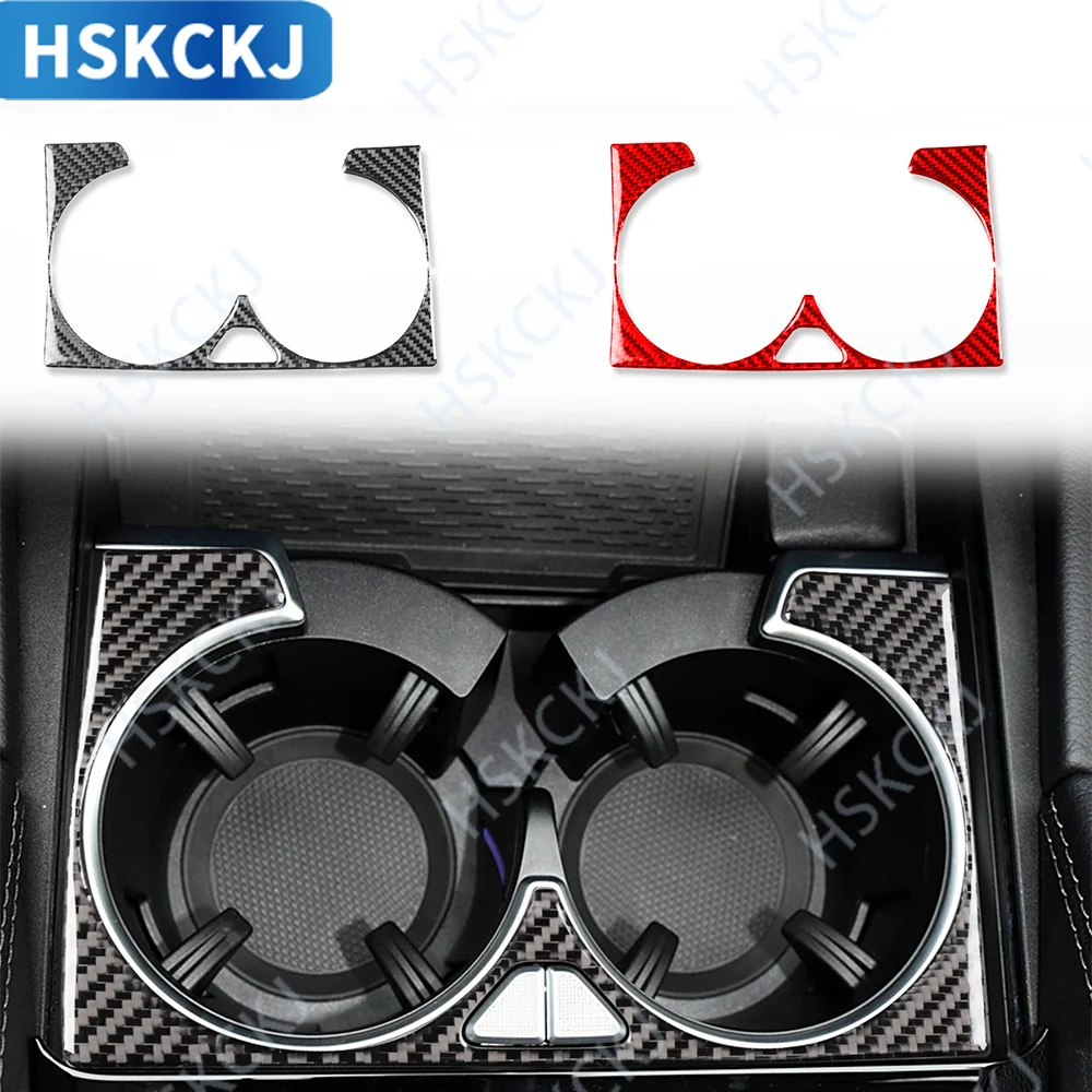 

For Mercedes-Benz GLE W167 2019-2024 Central control cup holder Decoration Trim Soft Carbon Fiber Car Internal Accessories