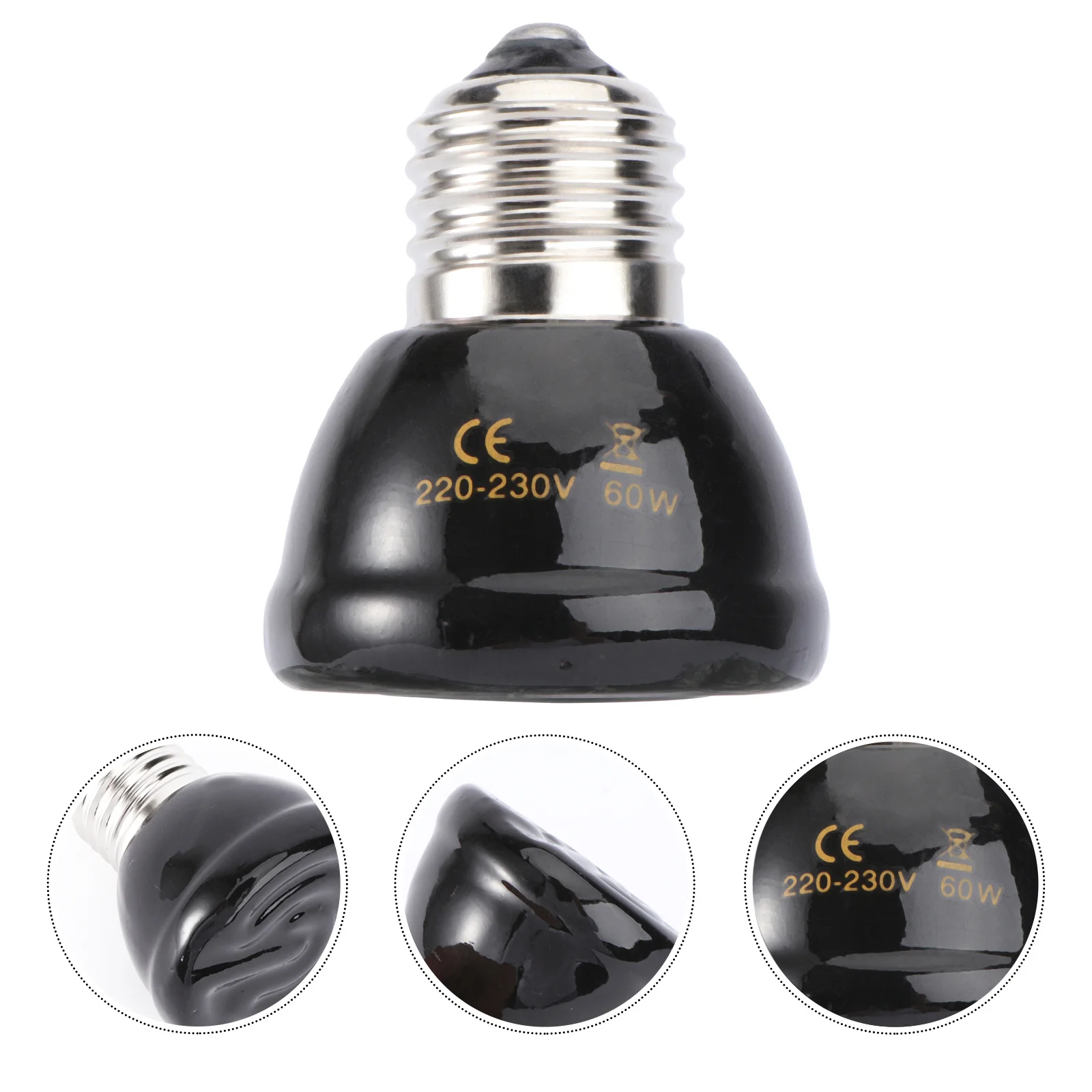 

1Pcs 60W E27 Reptile Heating Lamp Bulb Heat Light Small Tank Suitable Reptile Heat Light Bulb