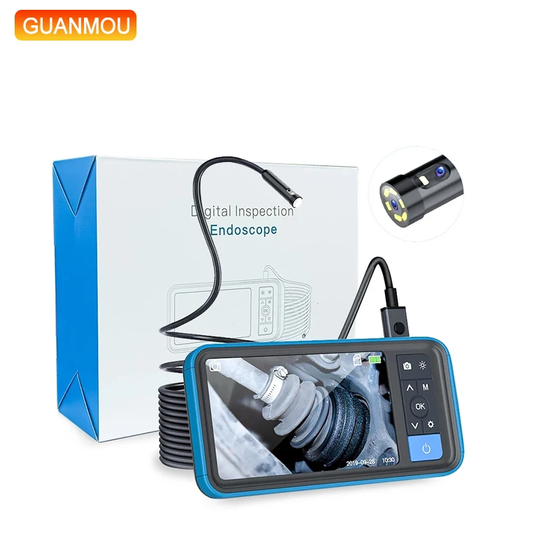 Dual-Lens Endoscope Camera with Light 1080P HD Borescope with 4.5