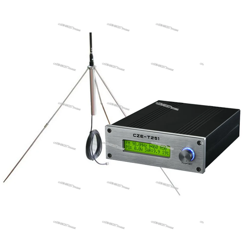 25W 25watt PLL FM broadcast stereo transmitter + GP Antenna GP100 1/4 wave antenna + 15M RF cable completed for Radio Station