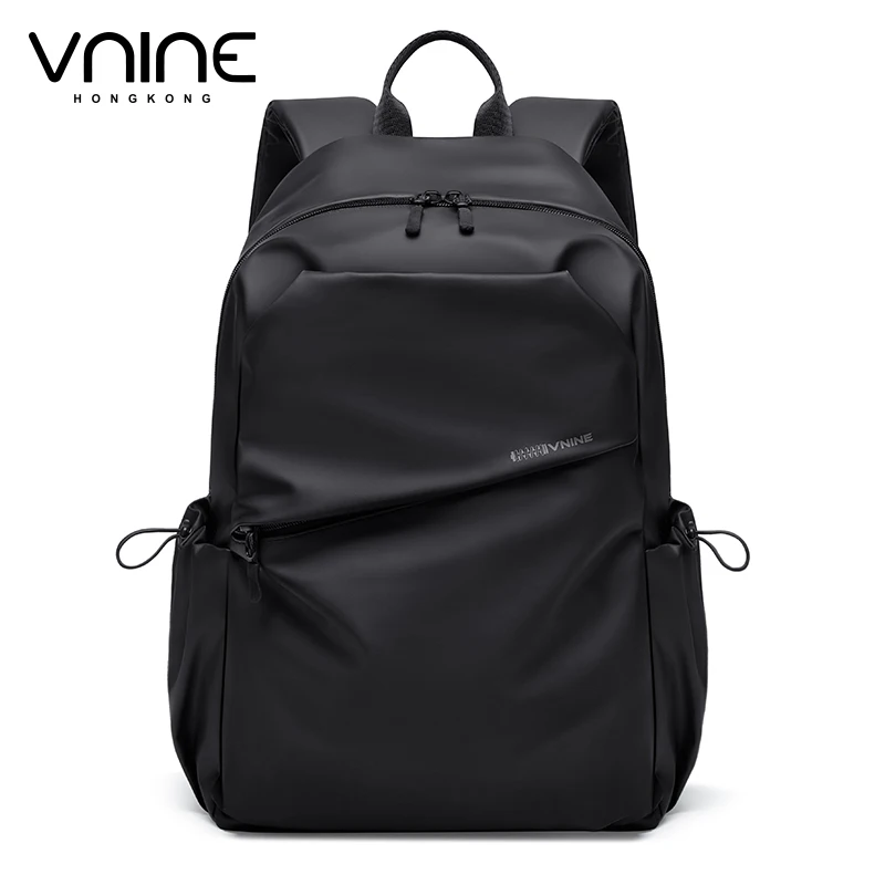 V.NINE Unisex Backpacks Waterproof Aesthetic Laptop Backpack Women 16 inch Nylon Men Back Pack Black for Work Travel Lightweight