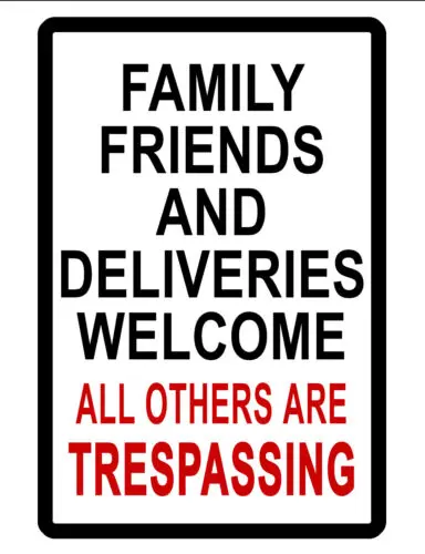 

NO TRESPASS SOLICIT DELIVERY SIGN DURABLE ALUMINUM NO RUST FULL COLOR SIGN D#162