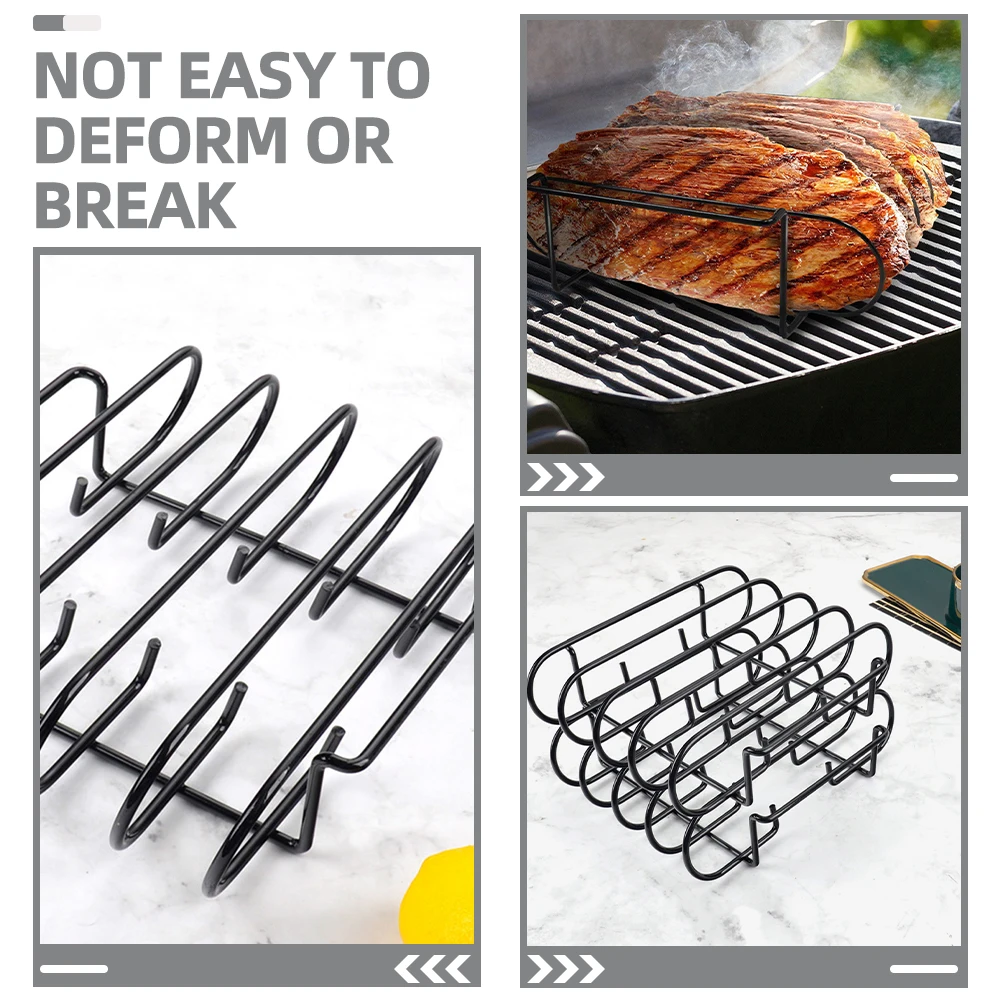 

Stainless Steel Bbq Grill Rack Camping Outdoor Barbecue Mesh Kebab Chicken Fish Roasting Tool Portable Meat Rack Accessory