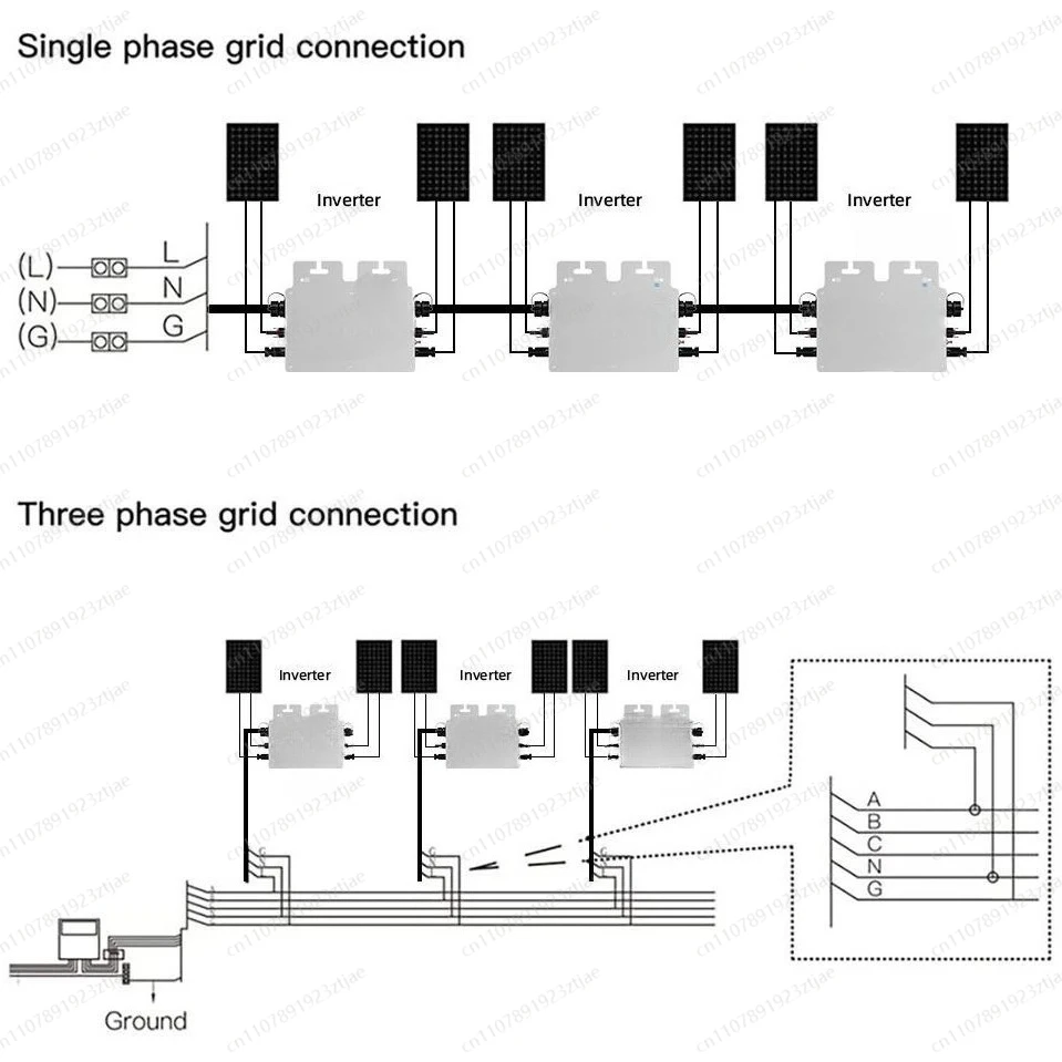Picture 3: G-T-B800W 800W Solar Grid Tie Micro Inverter with Bluetooth APP Control for Home PV System