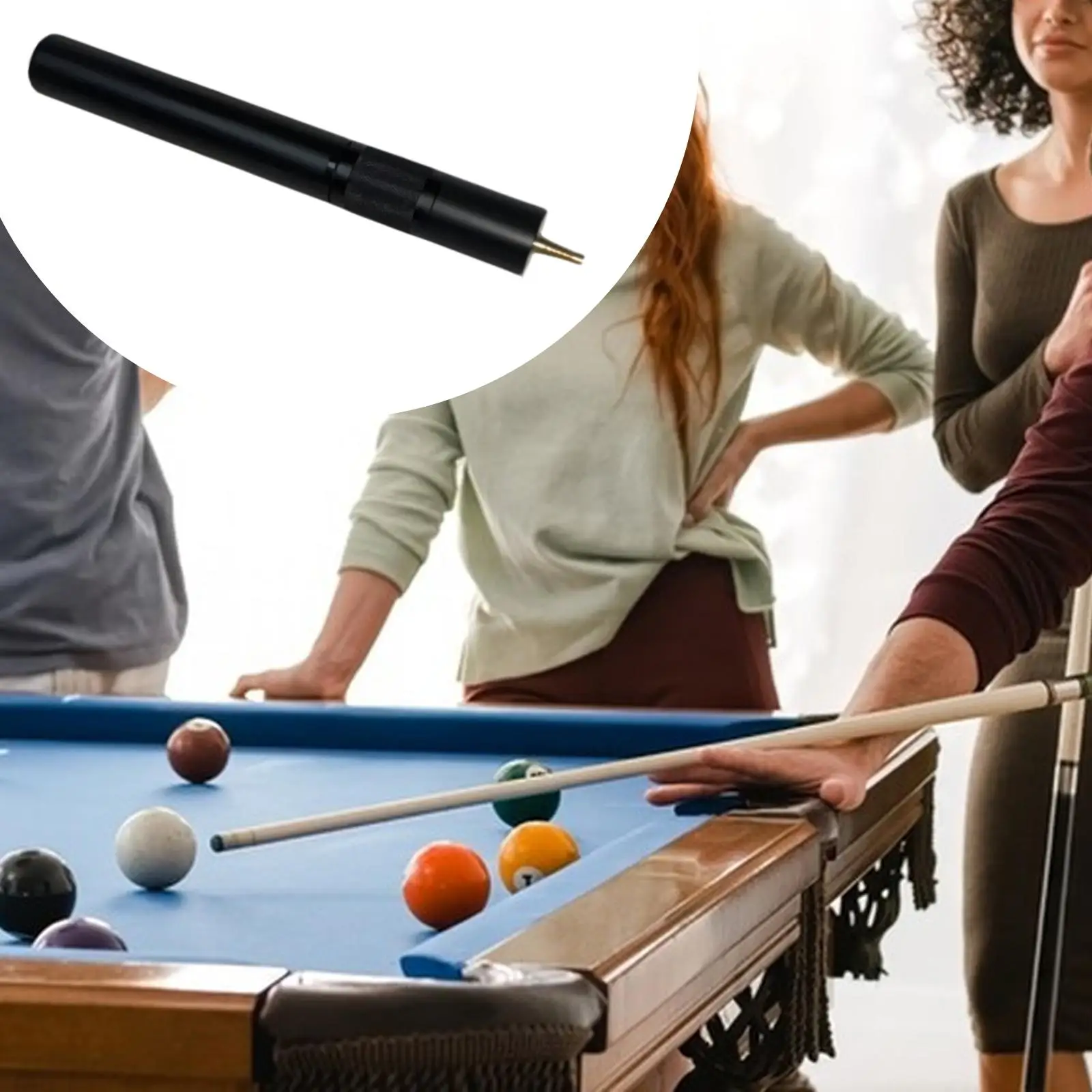 

Telescopic Pool Cue Extender Rod Efficient Pool Stick Extension for Practice