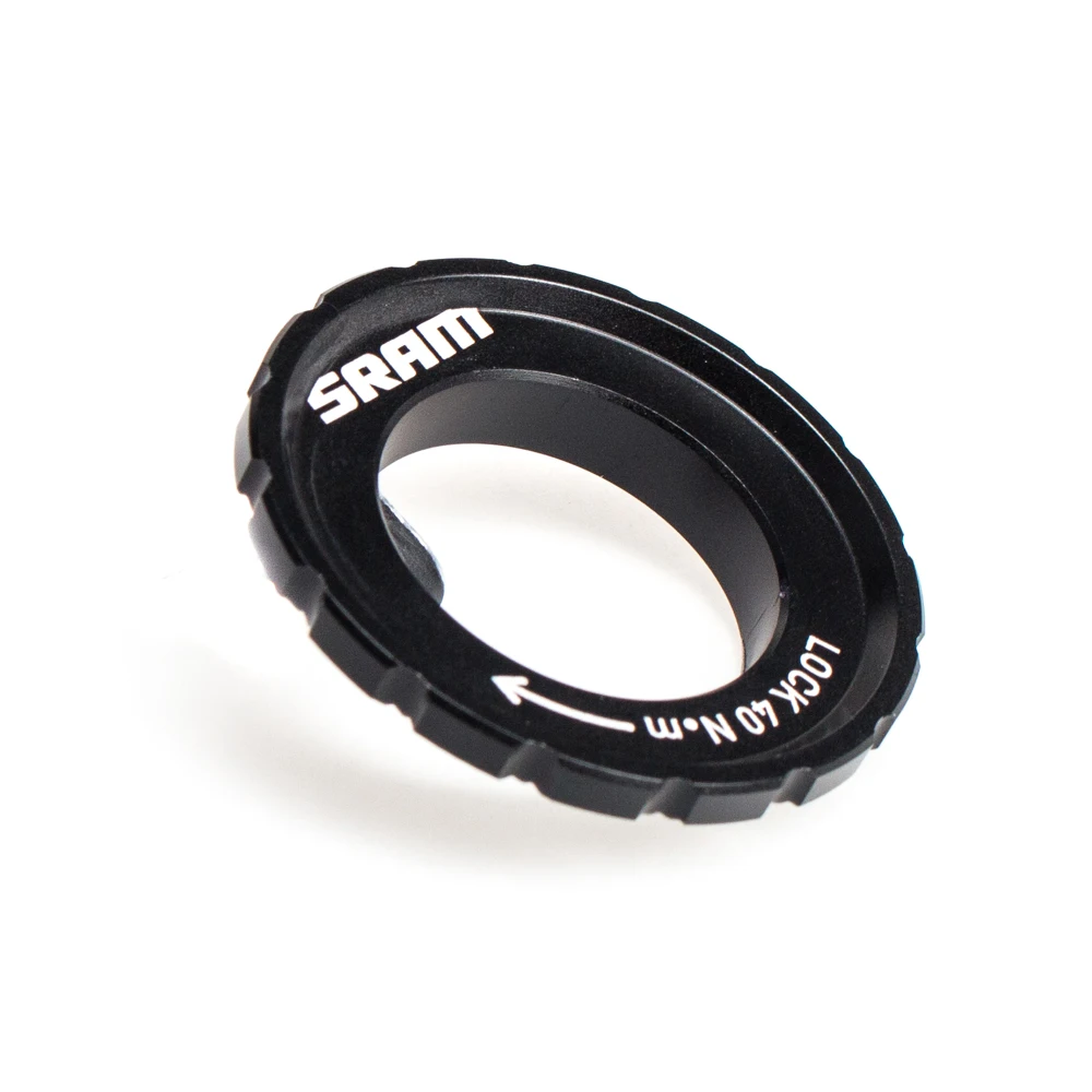 SRAM HUB CENTERLOCK ROTOR DISC LOCKRING BLACK SRAM LOGO QTY 1 11.2018.063.004