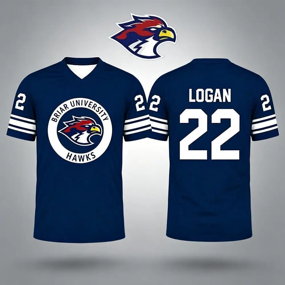 2026 Men Women Graham 44 Tucker 46 Hockey Jersey Off Campus Briar University V Neck T-Shirt Summer College Retro Casual Tee