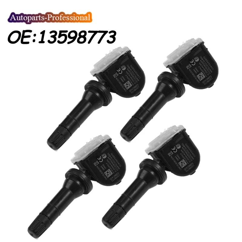 Novo 13598773   Sensor de monitoramento de pressão dos pneus tpms 433mhz para chevrolet aveo malibu cadillac ct6 xt5 srx opel kral vivo