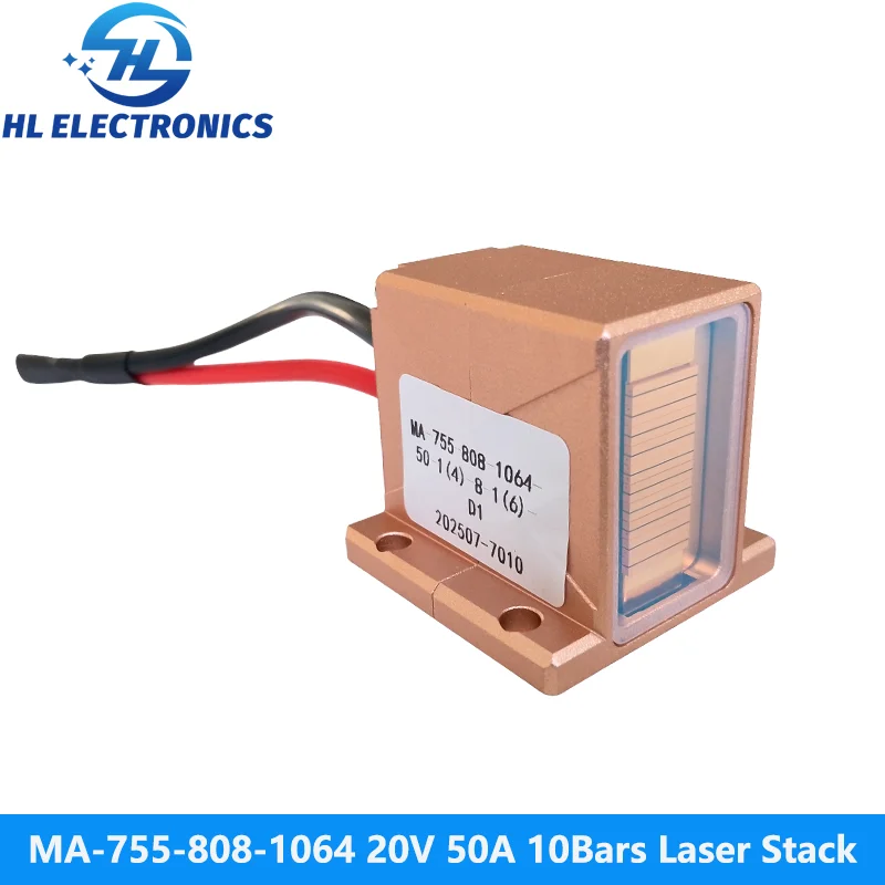 

MA-755-808-1064 20V 50A 10Bars 500W 808nm 755nm 1064nm Triple Wavelength Laser Stack for Hair Removal