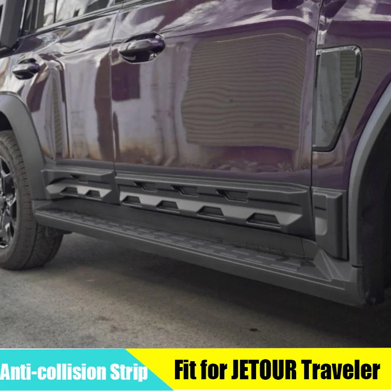 

Car Side Skirt Anti-collision Strip Suitable for Chery JETOUR Traveler T2 2023 2024 City Hunter Kit Modified Car Exterior Trim