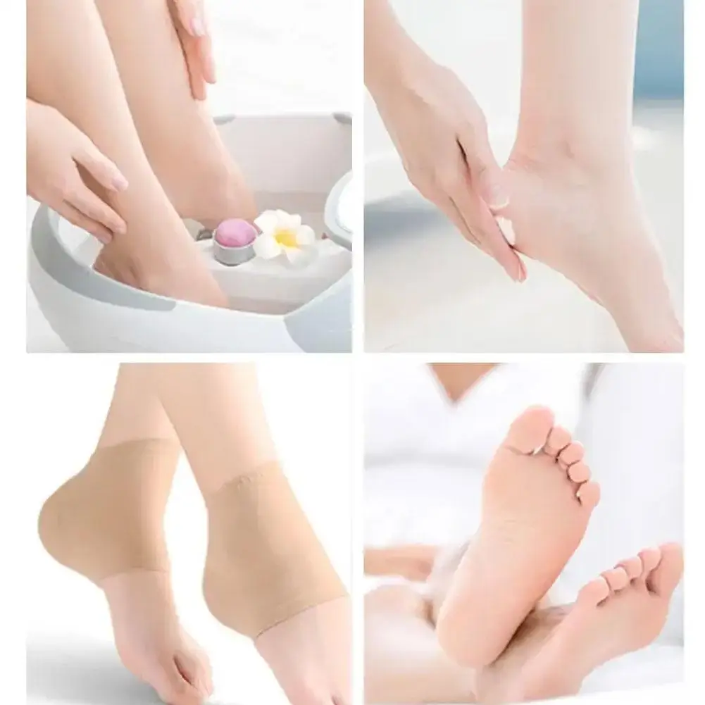 1/2PCS Moisturizing Socks Cracked Heels Care Cover Foot Gel Heels Socks For Dry Cracked Dry Feet Skin Feet Pain Relief Heel Pads view 6