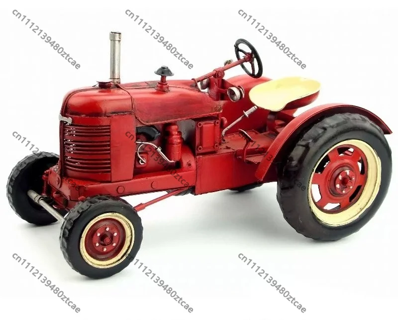 American Retro Vintage Farm Tractor Model Ornament, Creative Decoration & Gift for Foreign Friends