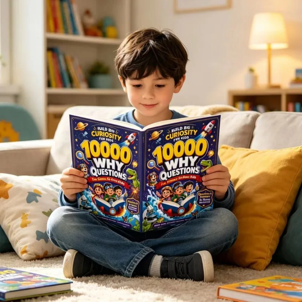 10000 Why Questions Kids Science Book Space Dinosaur Nature Encyclopedia for Curious Children view 2