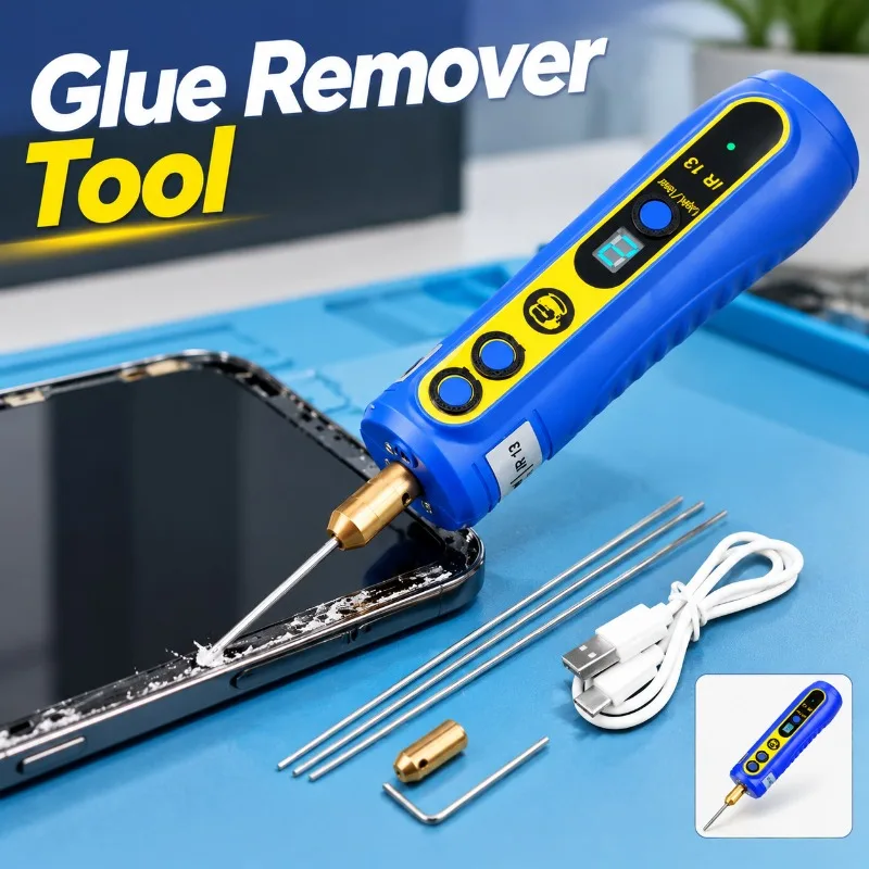 IR13 Electric OCA Adhesive Remover Multifunction Integrated Glue Roller Unit LCD Screen Degumming Tool for Mobile Panel Repair