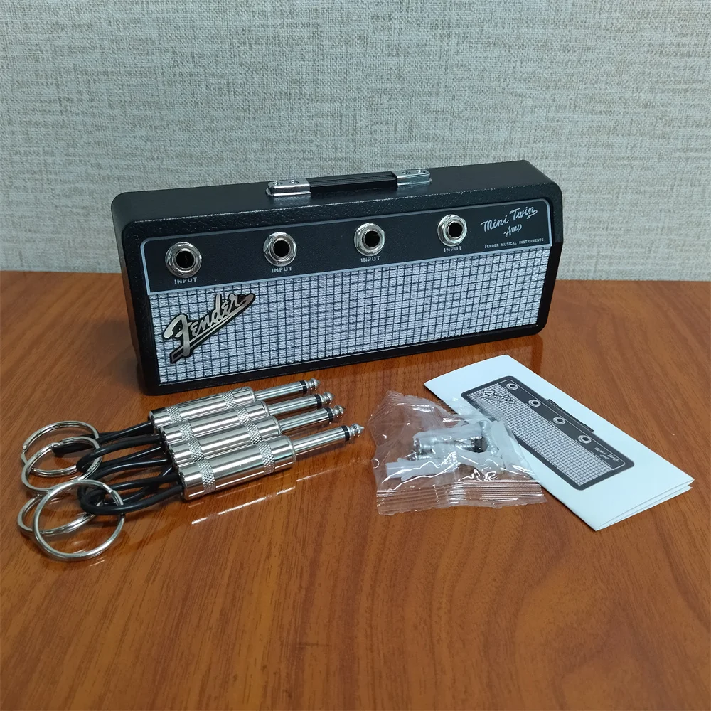 Fender Key Storage Guitar Keychain Holder Jack II Rack Electric Key Rack Amp Vintage Amplifier Gift Key Ring Accessory Dropship
