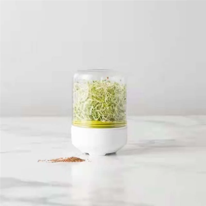 

-SPOR Countertop Sprouters Sprout Growing Kit Reusable Household Kitchen Bean Plants Sprouting System Seeds Container Supplies D