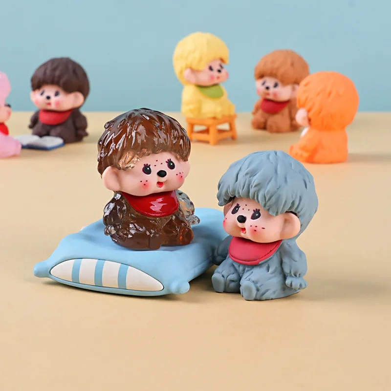 

New model ‌Monchhichi Ornaments Cute Doll Tide Play Live Match-up Living Room Desktop Small Ornaments