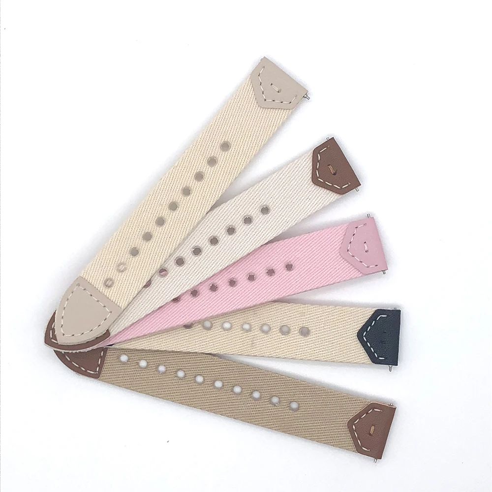 18 مللي متر المرأة حزام سوار لهواوي ساعة GT5 برو 42mmGT5 4 41 مللي متر معصمه ل Garmin Vivoactive 4S Venu 3S 2S الدنيم الساعات