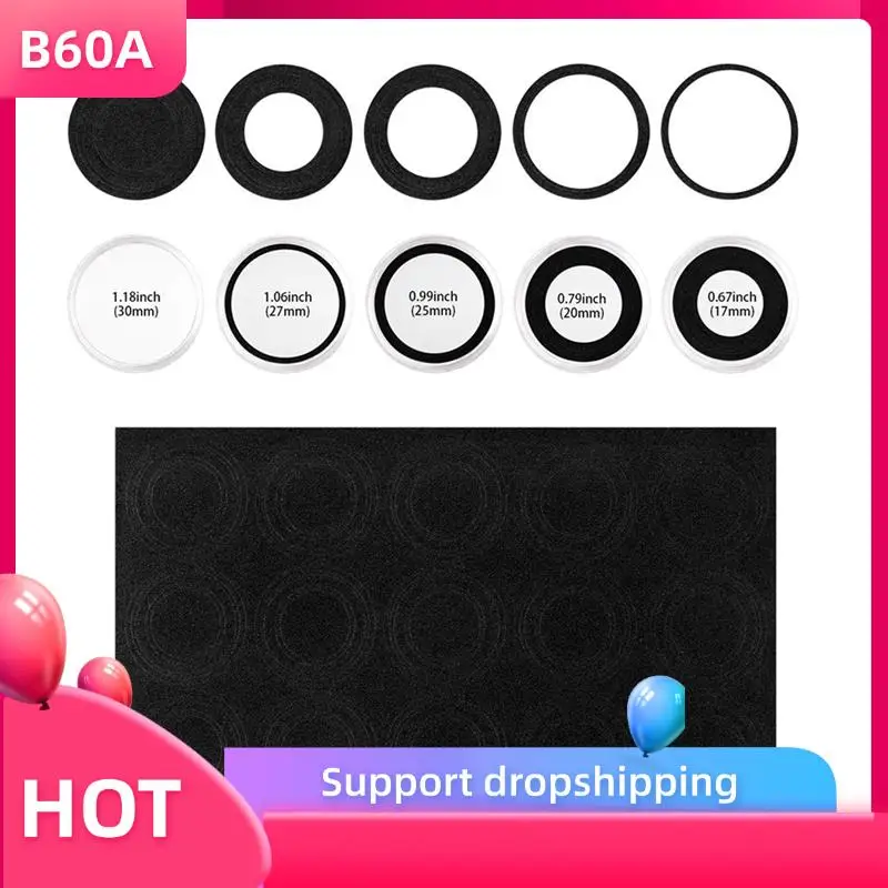 

B60A 200 Pieces 30Mm Coin Capsules And 5 Sizes (17/20/25/27/30Mm) Protect Gasket Coin Holder Case With Storage Organizer Box