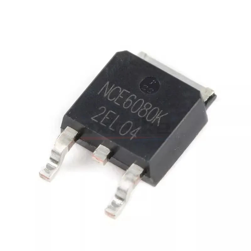 Transistor do MOSFET SMD do poder, modo do realce do N-canal, NCE6080K, NCE6080 TO-252-2, 60V, 80A, 110W, 10 PCes
