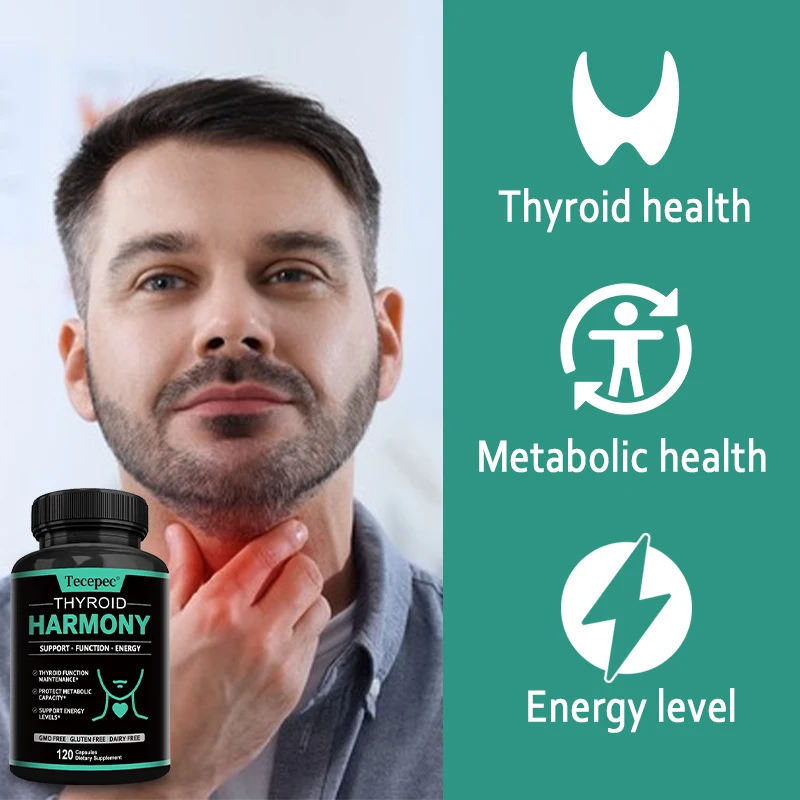 Thyroid Health Supplement - Helps Improve Focus, Memory, Clarity, Reduces Stress and Brain Fog, Boosts Metabolism and Energy